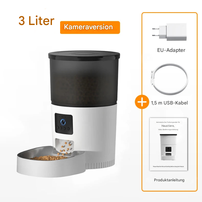 📹 Automatischer Katzenfutterspender mit Kamera und mit App-Steuerung und Video & Sprachausgabe 🐾🍽️