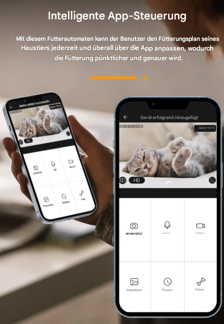 📹  Automatischer Katzenfutterspender mit Kamera und mit App-Steuerung und Video & Sprachausgabe 🐾🍽️