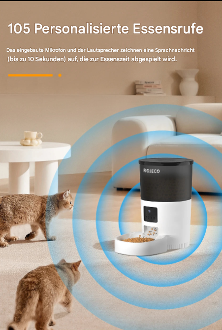 📹  Automatischer Katzenfutterspender mit Kamera und mit App-Steuerung und Video & Sprachausgabe 🐾🍽️